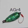 川魚貝貼りスプーン1.6ｇ　AGr4　緑ラメ