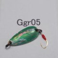 川魚貝貼りスプーン１．６ｇ　Ggr05　グリーン