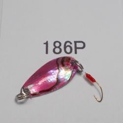 画像1: 川魚貝貼りスプーン1ｇ　No.186 ピンク