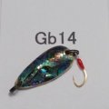 川魚貝貼りスプーン１．６ｇ　Gb14　ブラック・ゴールド