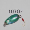 川魚貝貼りスプーン1ｇ　No.107 グリーン