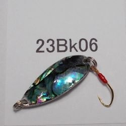 画像1: 川魚貝貼りスプーン2.3ｇ　No.23Bk06 ブラック