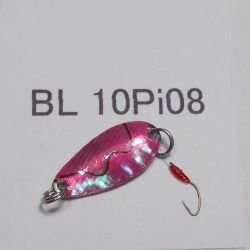 画像1: 川魚貝貼りスプーン1ｇ・バーブレス　No.08 ピンク