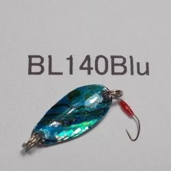 画像1: 川魚貝貼りスプーン1ｇ・バーブレス　No.140 ブルー
