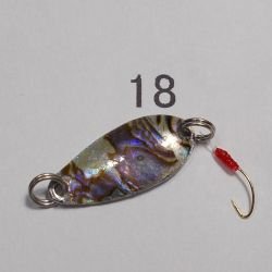 画像1: 川魚貝貼りスプーン1ｇ　No.18　メキシコアワビ
