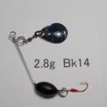 川魚マイクロ・スピナーベイト・貝貼りSP  2.8g Bk14