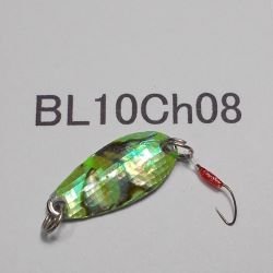 画像1: 川魚貝貼りスプーン1ｇ・バーブレス　10Ch08 チャート