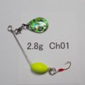 川魚マイクロ・スピナーベイト・貝貼りSP  2.8g Ch01