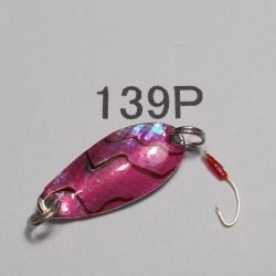 画像1: 川魚貝貼りスプーン1ｇ　No.139　ピンク