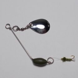 画像1: 川魚マイクロ・スピナーベイト・フライ 1.7g（オリーブ）