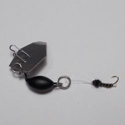 画像1: 川魚マイクロ・チャター・フライ 1.5g（艶消し黒）