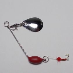 画像1: 川魚マイクロ・スピナーベイト・フライ 1.7g（アズキ）