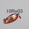川魚貝貼りスプーン1ｇ　No.10Re03 レッド