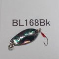 川魚貝貼りスプーン1ｇ・バーブレス　No.168ブラック