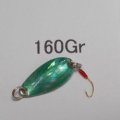川魚貝貼りスプーン1ｇ　No.160 グリーン