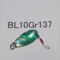 川魚貝貼りスプーン1ｇ・バーブレス　No.137 グリーン