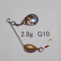 川魚マイクロ・スピナーベイト・貝貼りSP  2.8g G10