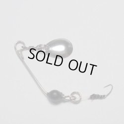 画像1: 川魚ミッジ・スピナーベイト0.7ｇ黒・銀ブレード