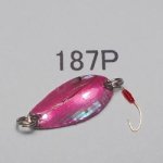 画像: 川魚貝貼りスプーン1ｇ　No.187 ピンク