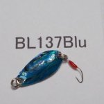 画像: 川魚貝貼りスプーン1ｇ・バーブレス　No.137 ブルー