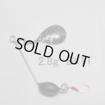 画像: 川魚マイクロ・スピナーベイト・貝貼りSP 2.8g Bk11