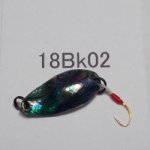 画像: 川魚貝貼りスプーン１．８ｇ　18Bk02　ブラック