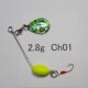 画像: 川魚マイクロ・スピナーベイト・貝貼りSP  2.8g Ch01