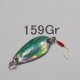 画像: 川魚貝貼りスプーン1ｇ　No.159 グリーン