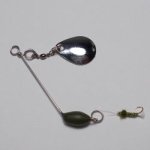 画像: 川魚マイクロ・スピナーベイト・フライ 1.7g（オリーブ）