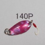 画像: 川魚貝貼りスプーン1ｇ　No.140 ピンク