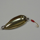 画像: 川魚貝貼りスプーン１．６ｇ　Gb12　ブラック・ゴールド