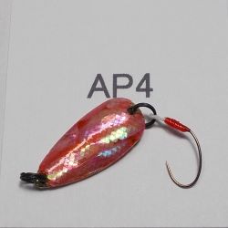 画像1: 川魚貝貼りスプーン1.6ｇ　AP4　赤金