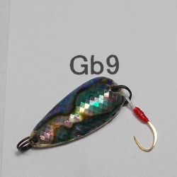 画像1: 川魚貝貼りスプーン１．６ｇ　Gb9 ブラック・ゴールド