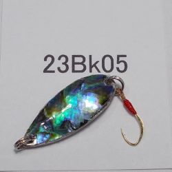 画像1: 川魚貝貼りスプーン2.3ｇ　No.23Bk05 ブラック