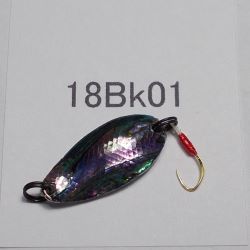 画像1: 川魚貝貼りスプーン１．８ｇ　18Bk01　ブラック