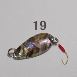 画像1: 川魚貝貼りスプーン1ｇ　No.19　メキシコアワビ